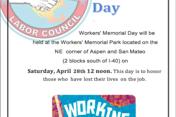 Workers Memorial Day 2018